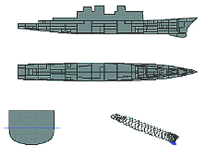 Illustration of Hull Stations/Offsets and Compartmentation